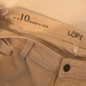 Ann Taylor Loft slim fit Corduroy pants size 10